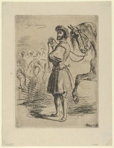 A Nobleman from the Time of Francis I, 1833., 1833. Creator: Eugene Delacroix