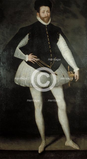 A Nobleman of the Valois Court, 16th century. Creator: School of Francois Clouet.