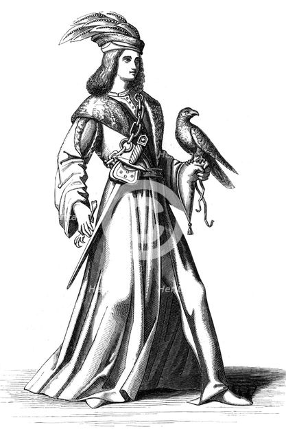 A nobleman of Provence, France, 15th century (1849). Artist: Unknown