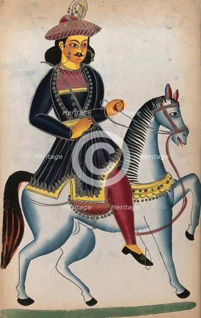 A nobleman on horseback. Creator: Unknown.