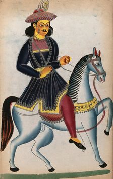 A nobleman on horseback. Creator: Unknown