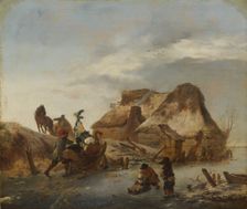 A Nobleman's Sleigh on the Ice, c. 1646