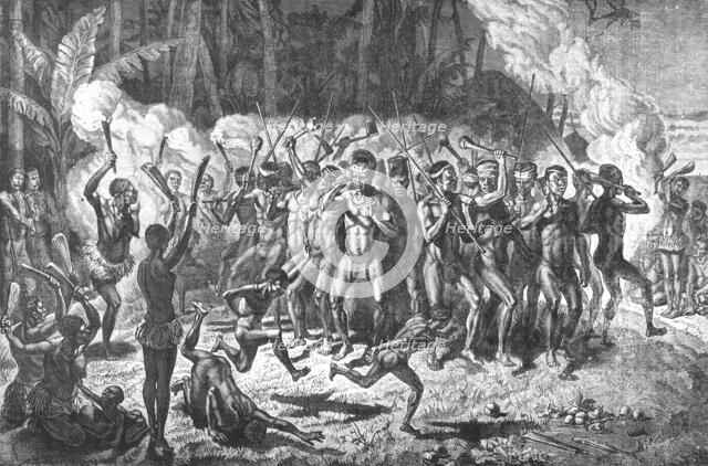 'A Nocturnal "Pilou-Pilou" - New Caledonia; Some Account of New Caledonia', 1875. Creator: Unknown.