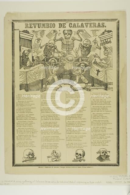 A Noisy Gathering of Calaveras, n.d. Creator: José Guadalupe Posada.
