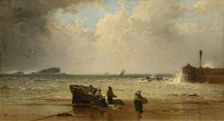 A North Easter - North Berwick, 1874. Creator: James Cassie