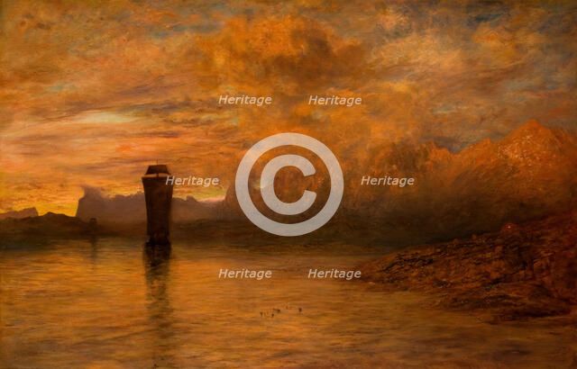 A Norwegian Midnight, 1878-79. Creator: Alfred William Hunt.