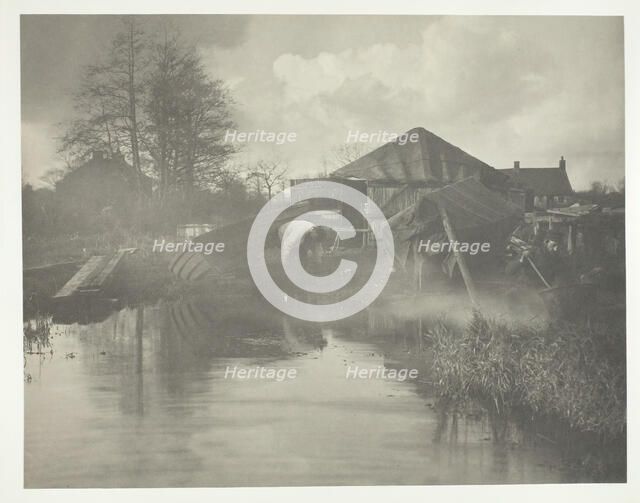A Norfolk Boat-Yard, 1886. Creator: Peter Henry Emerson.
