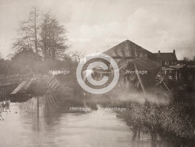 A Norfolk Boat-Yard, 1886. Creator: Peter Henry Emerson.