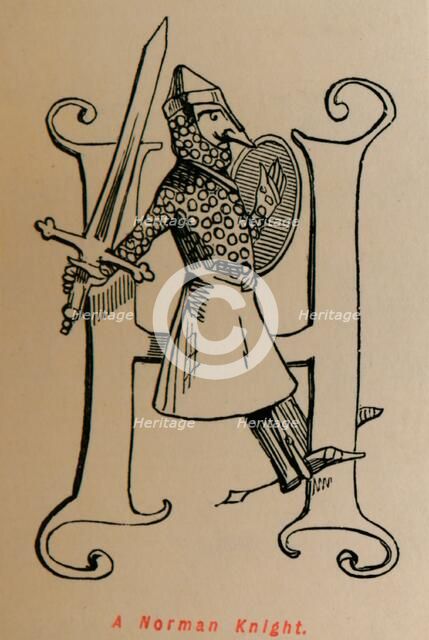 'A Norman Knight', c1860, (c1860). Artist: John Leech.