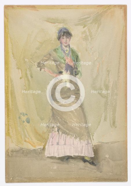 A Note in Green, 1883-1884. Creator: James Abbott McNeill Whistler.