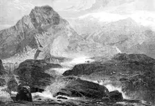 "A November Day in Nant-Francon", by J. C. Reed, in the exhibition of the Institute of..., 1864. Creator: Mason Jackson