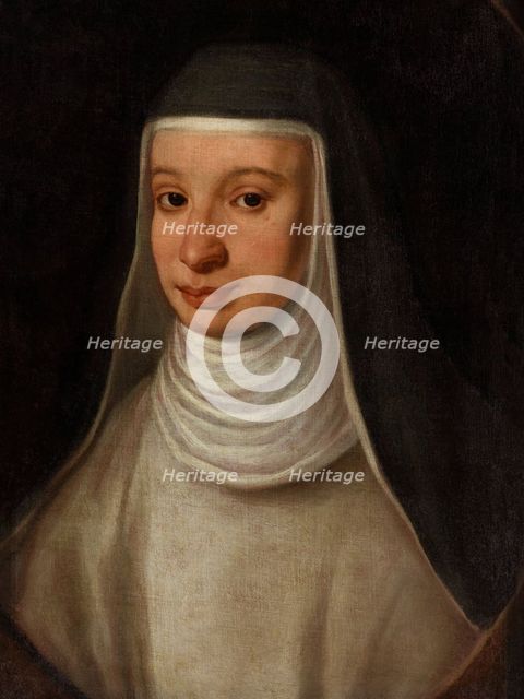 A nun, traditionally identified as Sister Maria Celeste, daughter of Galileo Galilei. Creator: Unknown.