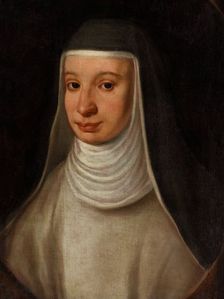 A nun, traditionally identified as Sister Maria Celeste, daughter of Galileo Galilei. Creator: Unknown