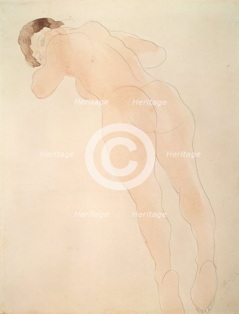'A Nude', 1900-1908.  Artist: Auguste Rodin