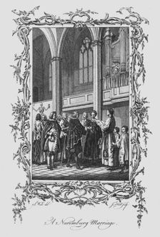 A Nuremburg Marriage late 18th century. Artist: J Hall