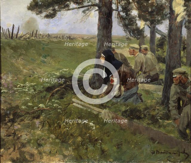 A nurse, 1914-1917. Artist: Vladimirov, Ivan Alexeyevich (1869-1947)