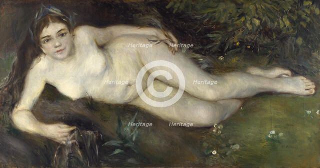 A Nymph by a Stream, 1869-1870. Artist: Renoir, Pierre Auguste (1841-1919)