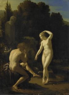 A Nymph Dancing to a Shepherd's Flute, 1718. Creator: Adriaen van der Werff