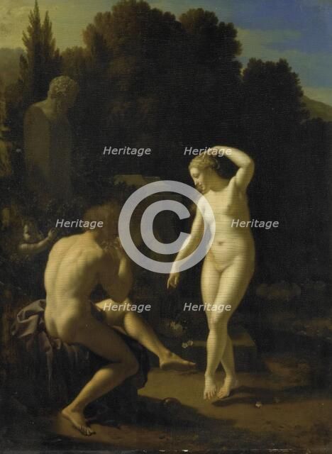 A Nymph Dancing to a Shepherd's Flute, 1718. Creator: Adriaen van der Werff.