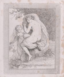 A Nymph Drying Herself, 1790-99., 1790-99. Creator: Thomas Rowlandson
