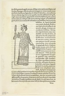 A Nymph from Hypnerotomachia Poliphili (The Strife of Love in a Dream), Plate 55 from...1929. Creators: Unknown, Aldus Manutius, Francesco Colonna, Wilhelm Ludwig Schreiber