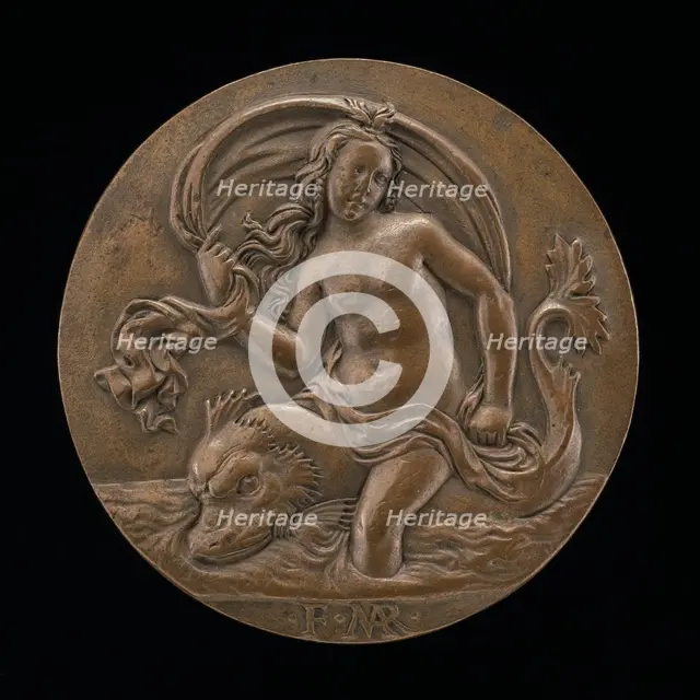 A Nymph on a Dolphin. Creator: Francesco Marti.