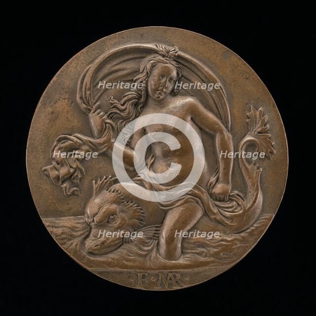 A Nymph on a Dolphin. Creator: Francesco Marti.