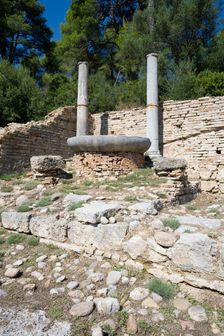 A nymphaeum in Olympia, Greece. Creator: Samuel Magal
