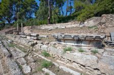A nymphaeum in Olympia, Greece. Creator: Samuel Magal