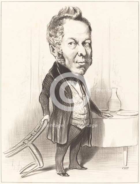 A.P.F. Deslongrais, 1849. Creator: Honore Daumier.