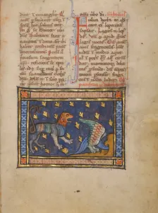 A Panther; Bestiary, about 1270. Creator: Unknown