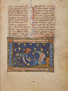 A Panther; Bestiary, about 1270. Creator: Unknown
