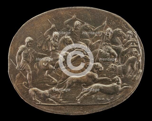 A Panther Hunt. Creator: Giovanni Bernardi.