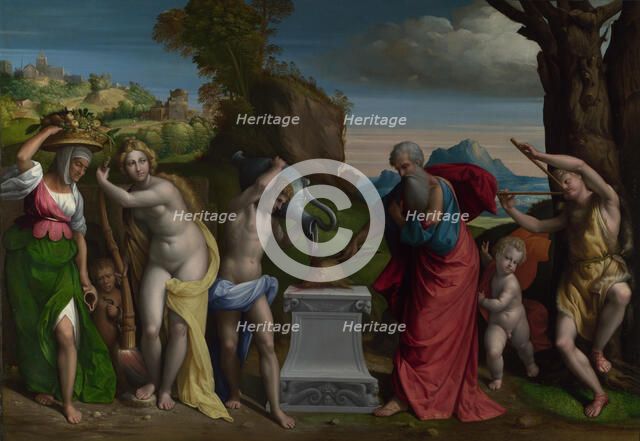 A Pagan Sacrifice, 1526. Artist: Garofalo, Benvenuto Tisi da (1481-1559)