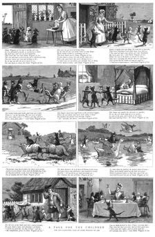 'A Page for the Children; The Old Fashioned Tale of Dame Wiggin of Lee 1890. Creator: Unknown