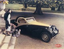 A page from a 1935 Bugatti brochure
