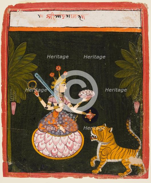 A page from a Devi series, c. 1660. Creator: Unknown.