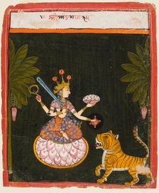 A page from a Devi series, c. 1660. Creator: Unknown