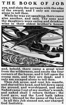 A page from the Book of Job c1903