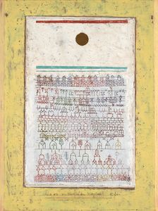 A Page from the Book of Towns, 1928. Creator: Paul Klee