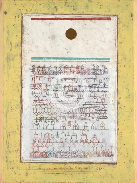 A Page from the Book of Towns, 1928. Creator: Paul Klee.