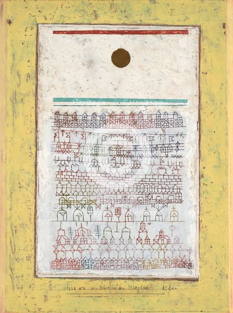 A Page from the Book of Towns, 1928. Creator: Paul Klee.