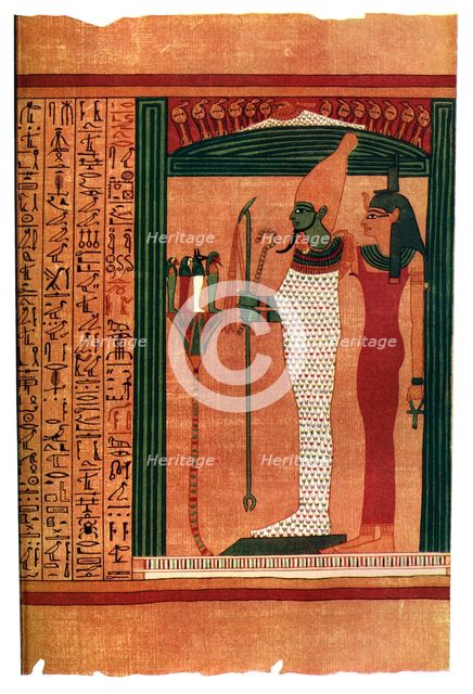 A page from The Book Of The Dead, 1926. Artist: Unknown