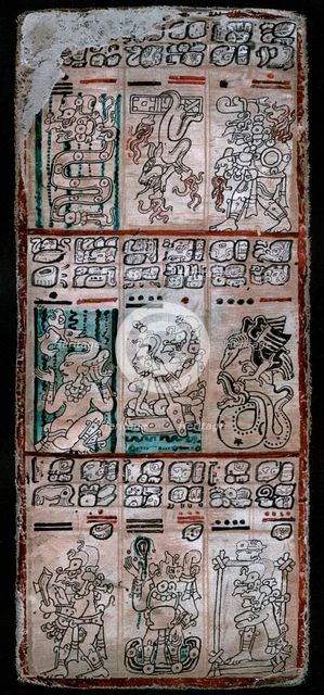 A page from the Dresden codex, Maya manuscript, 1901. Artist: Unknown
