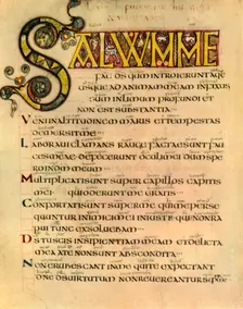 A Page from the Earliest English Psalter (1947). Creator: Unknown