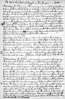 A page from the journal of John Newton, 1750-1754 (1965)
