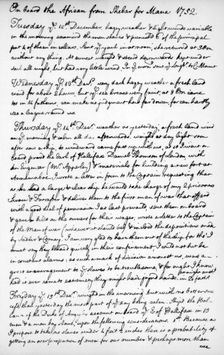 A page from the journal of John Newton, 1750-1754 (1965)