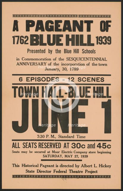 A Pageant of Blue Hill, Maine, [193-]. Creator: Unknown.