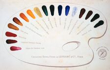A paint palette, 1891. Creator: Unknown