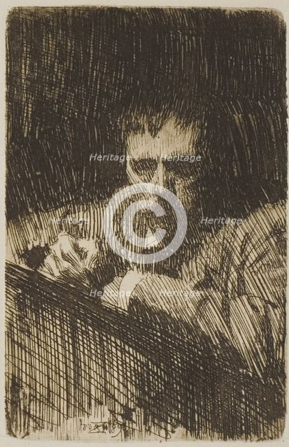 A Painter-Etcher (Self-Portrait), 1889. Creator: Anders Leonard Zorn.
